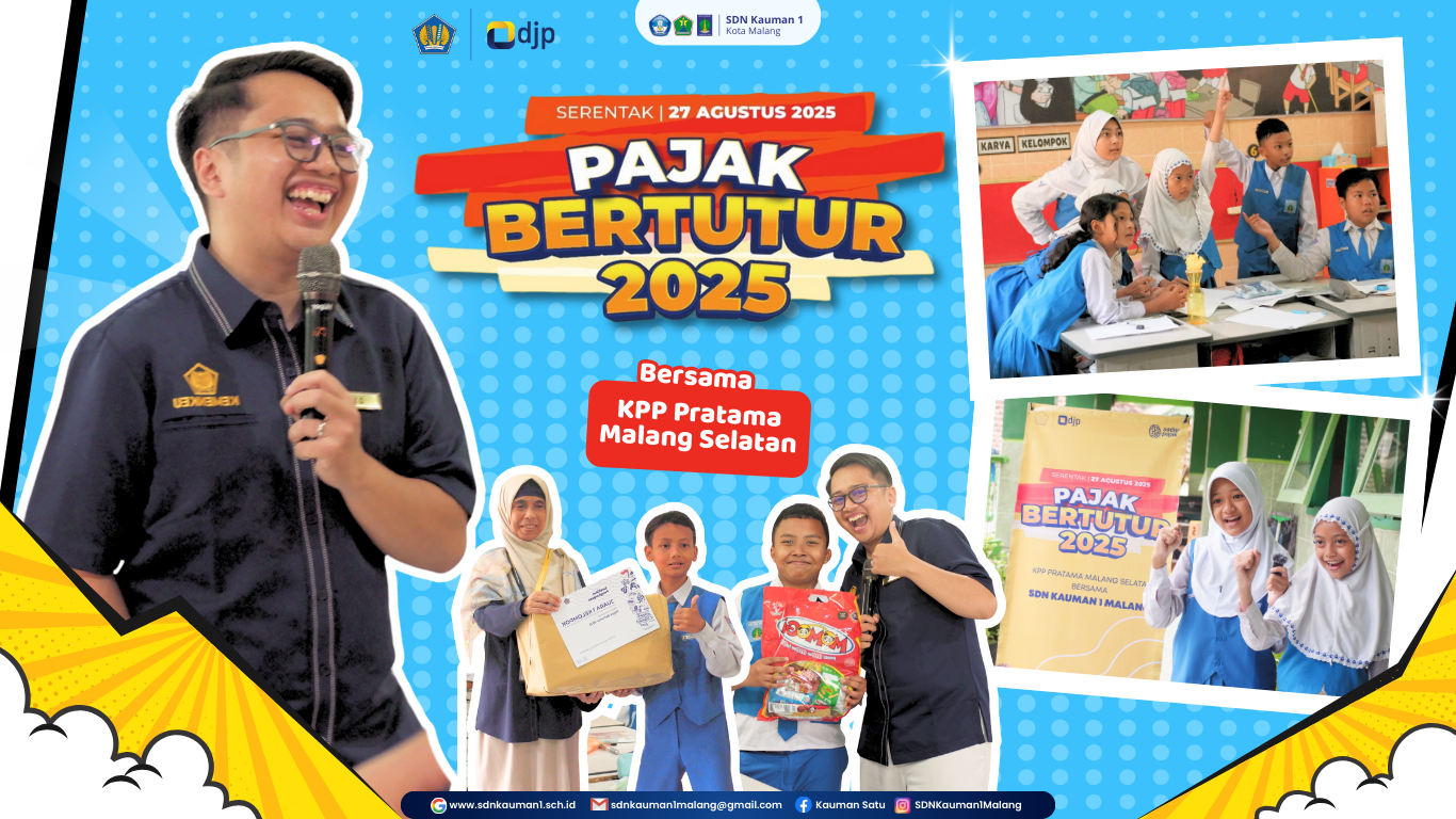 SDN Kauman 1 Malang dengan bangga telah mengikuti kegiatan Pajak Bertutur 2025
